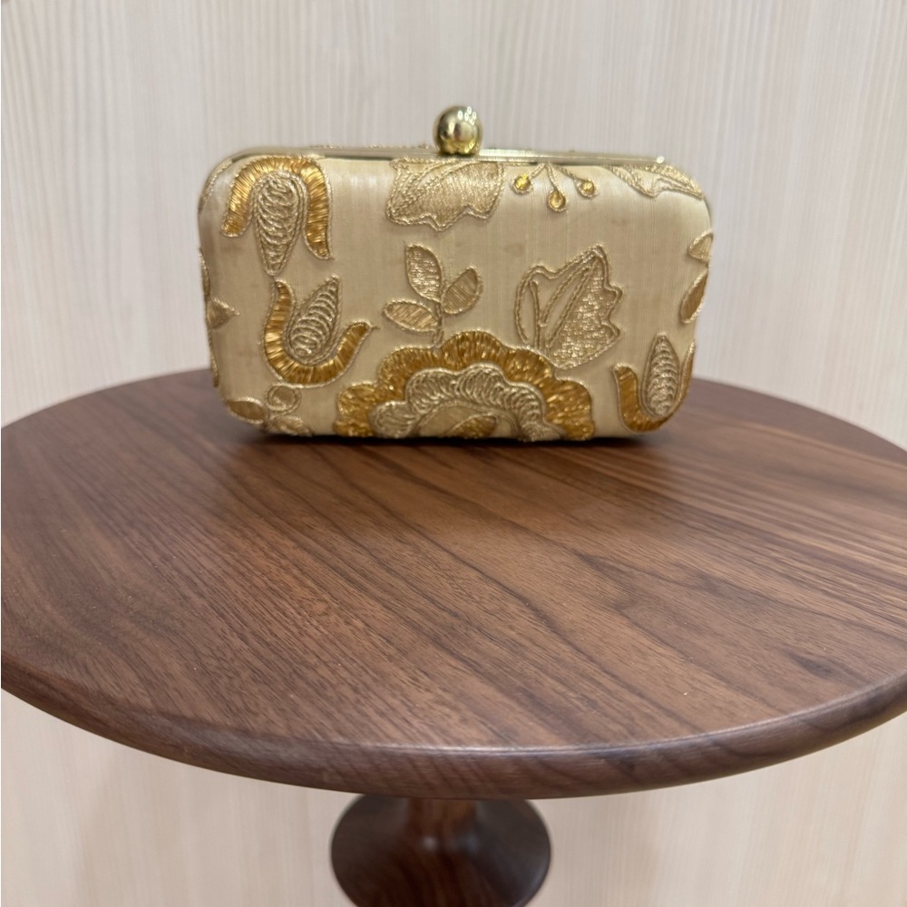 Elegant Gold Clutch Bag